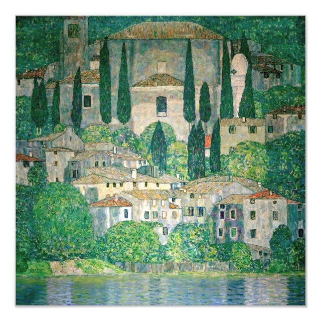 Foto Gustav Klimt - Igreja em Cassone (Frente)