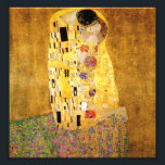 Foto Gustav Klimt Impressão do Beijo<br><div class="desc">Gustav Klimt O impressão Beijo. pintura com óleo de trabalho de arte na canvas entre 1907 e 1908. O Beijo é a pintura mais conhecida de Gustav Klimt, uma bela obra que representa a altura do seu período de ouro. Um presente perfeito para amantes do simbolismo austríaco, Gustav Klimt, e...</div>
