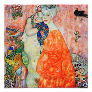 Foto Gustav Klimt - Mulheres Amigas