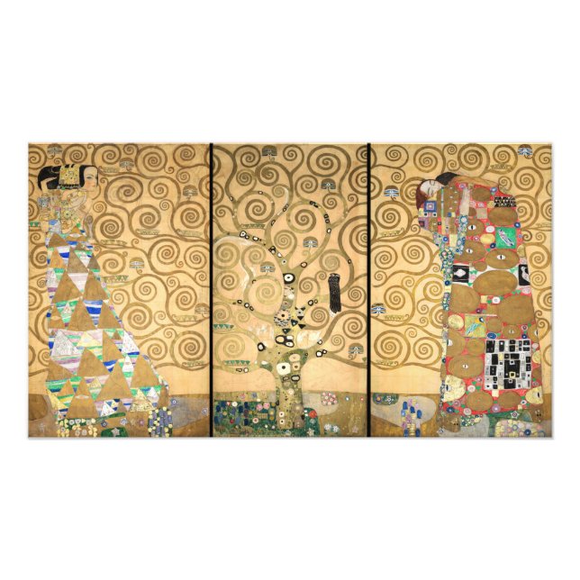 Foto Gustav Klimt - Stoclet Frieze Árvore da Vida (Frente)