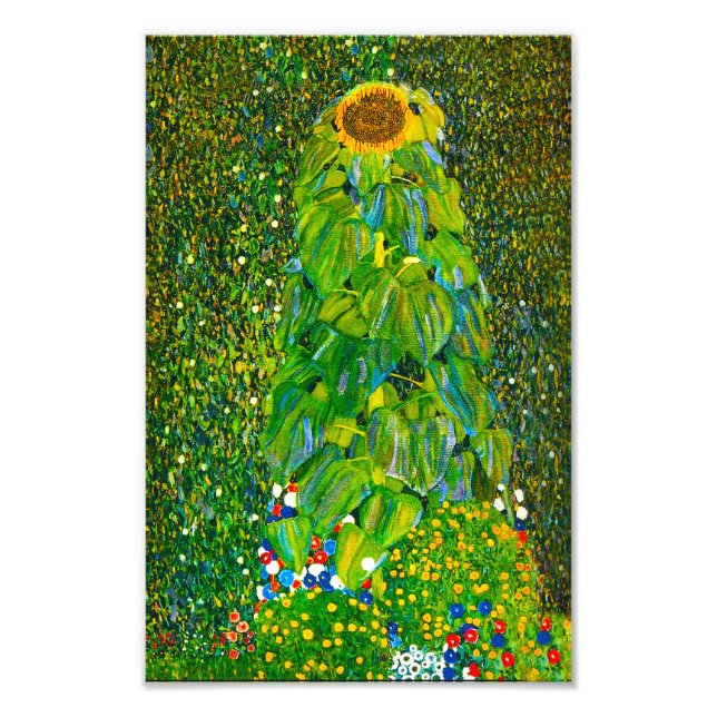 Foto Gustav Klimt Sunflower Impressão (Frente)