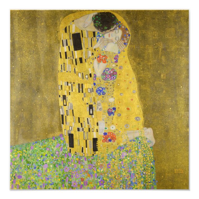 Foto Gustav Klimt - The Biss (Frente)
