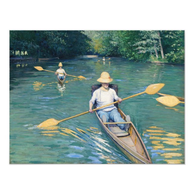 Foto Gustave Caillebotte - Barcos no Yerres (Frente)