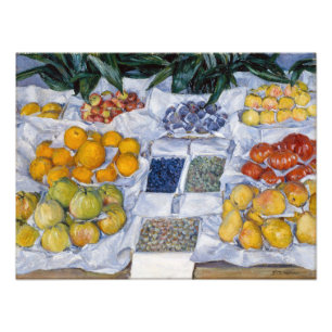 Foto Gustave Caillebotte - Frutas Expostas em uma Banca
