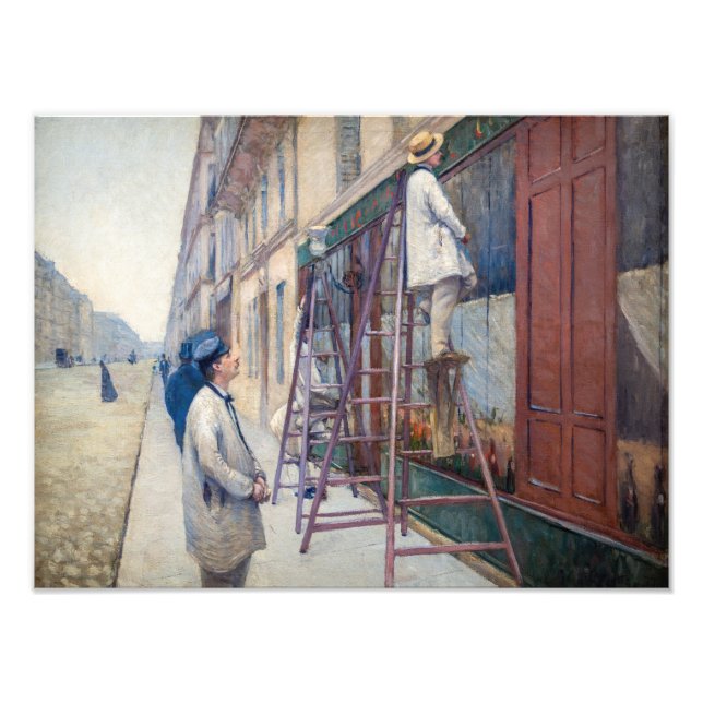 Foto Gustave Caillebotte - Os Pintores de Casas (Frente)