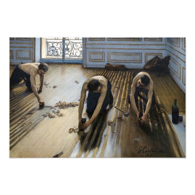 Foto Gustave Caillebotte - Os Raspadores de Piso (Frente)