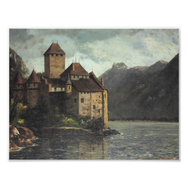 Foto Gustave Courbet - Castelo de Chillon (Frente)