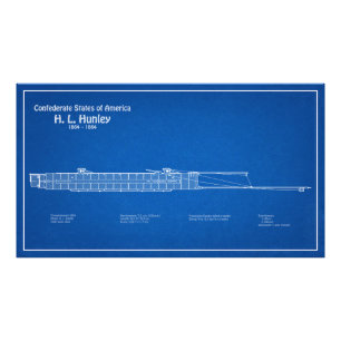 Foto H. L. Hunley - Ship Blueprint Plan ABD