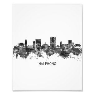 Foto Hai Phong Vietnam Skyline BW