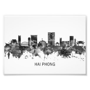 Foto Hai Phong Vietnam Skyline BW