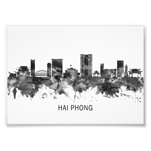 Foto Hai Phong Vietnam Skyline BW (Frente)
