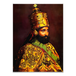 Foto Haile Selassie HIM Jah Rastafari Kunstdruck