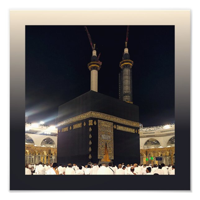 Foto Hajj Pilgrims na Kaaba, Meca (Frente)
