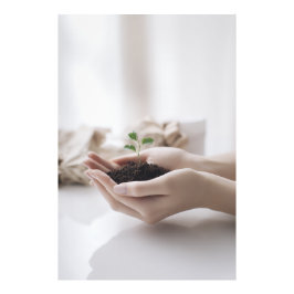 Foto Hands Holding Seedling Growth Hope