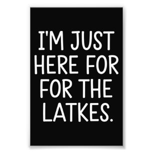 Foto Hanukkah Estou Aqui Apenas Para Os Latkes Judaicos