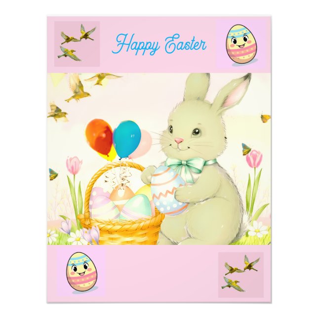 Foto Happy Easter Bunny Photo (Frente)