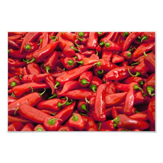 Foto Heap De Pimenta Vermelha Grande (Frente)