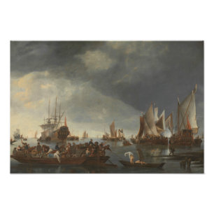Foto Hendrick Dubbels - Porto com navios à vela