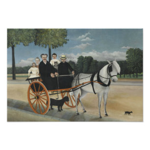 Foto Henri Rousseau - a carruagem do quadro Junier