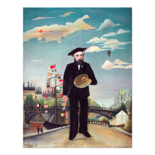 Foto Henri Rousseau - Autorretrato-Paisagem