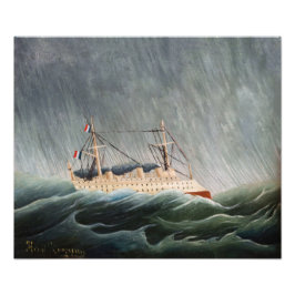 Foto Henri Rousseau - O Navio no Tempest