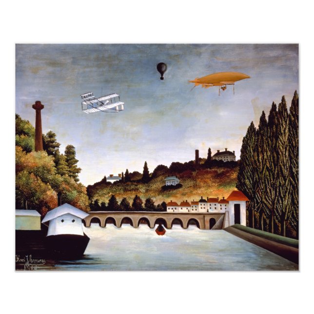 Foto Henri Rousseau - Ponte Sevres e colinas de Clamart (Frente)