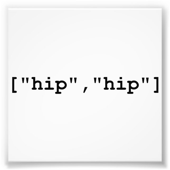 Foto Hip Hip Hooray Programando Array (Frente)