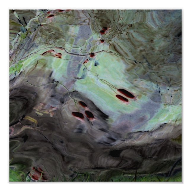 Foto "Hips Rosa" Abstrato de Reflexão Editada em Mylar (Frente)