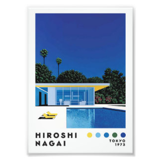 Foto Hiroshi Nagai Style Retro Art Print - Modernist Po
