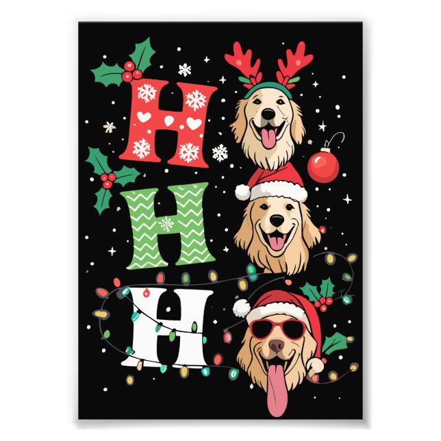 Foto Ho Ho Ho Retrievers Golden Xmas (Frente)