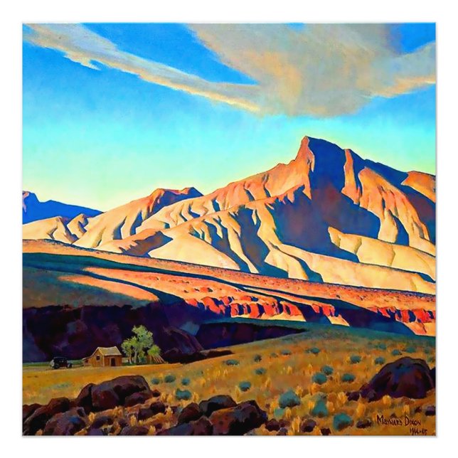Foto "Home of the Desert Rat", por Maynard Dixon (Frente)