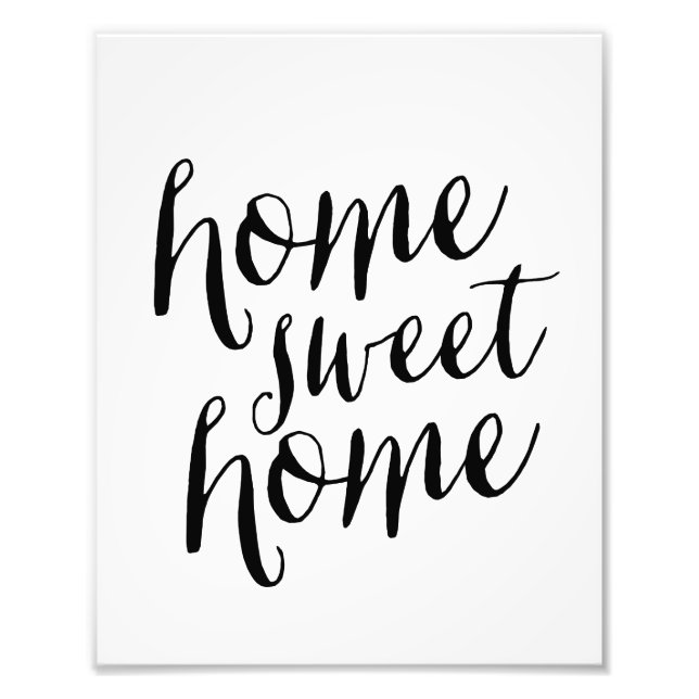 Foto Home Sweet Home | Art Impressão (Frente)