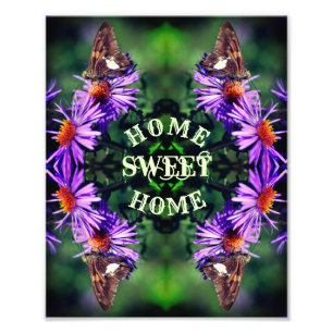 Foto Home Sweet Home Butterfly Abstrato