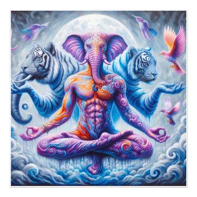 Foto Homem elefante espiritual (Frente)