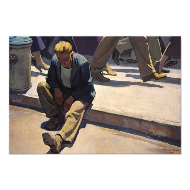 Foto Homem esquecido, 1934 por Maynard Dixon (Frente)