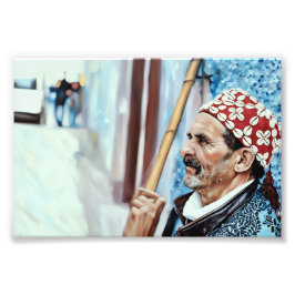 Foto Homem Idoso em Pau de Carregando Tradicional