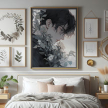 Homem Misterioso e Flores