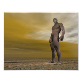 Foto Homo erectus masculino - renderização 3D