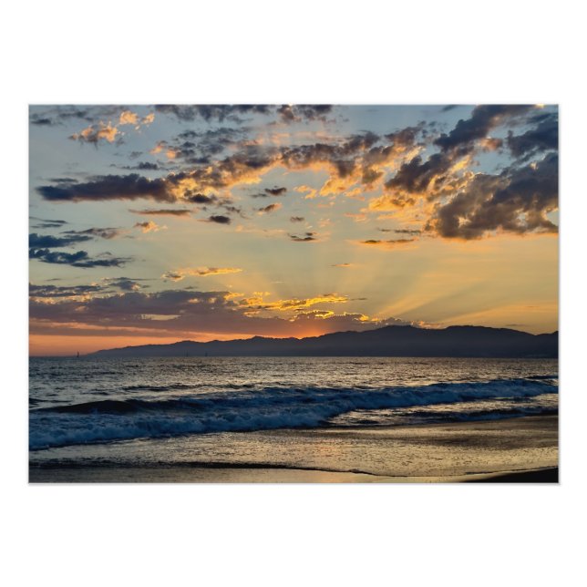 Foto Horário do ouro do Sunset - Venice Beach, CA (Frente)