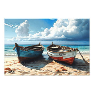 Foto "Horizonte Azul". Um Vazamento Colorido Do Barco