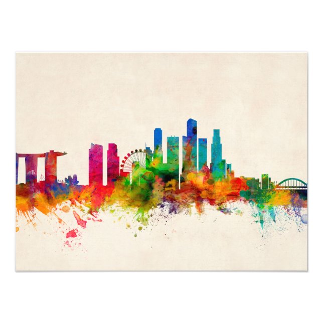 Foto Horizonte de Singapura (Frente)