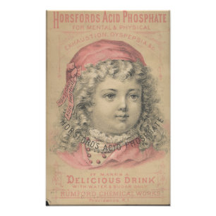 Foto Horsfords Fosfato Ácido Ephemera Impressão
