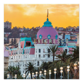 Foto Hotel Negresco, hotel de luxo famoso, em Nice, Fra