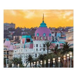 Foto Hotel Negresco, hotel de luxo famoso, em Nice, Fra