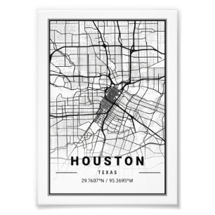 Foto Houston - Texas Ligth City Map