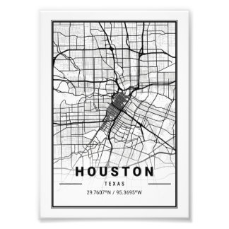 Foto Houston - Texas Ligth City Map