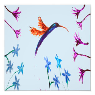 Foto Hummingbird Flores Arte Floral das Aves