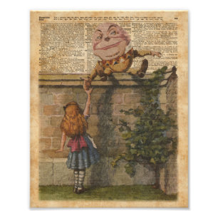 Foto Humpty Dumpty & ilustração de livro do vintage d
