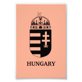 Foto Hungarian Coat of Arms Contemporary Monochrome Art