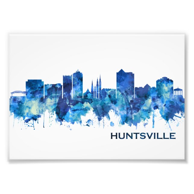 Foto Huntsville Alabama Skyline Blue (Frente)